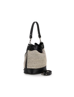 Ripani Borsa Secchiello Nadia Tracolla Ecrù Nero