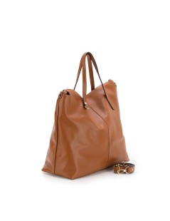 Ripani Shopper 2 Manici Lucia Ciondolo Pelle Biscotto