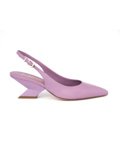 Noa Slingback Punta Tacco Angolare Nappa Lavanda