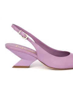 Noa Slingback Punta Tacco Angolare Nappa Lavanda