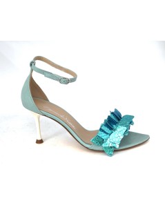 Emanuela Passeri Sandalo Spillo Tallone Laminato Acqua