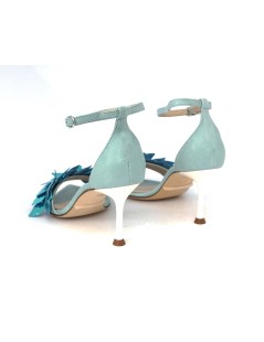 Emanuela Passeri Sandalo Spillo Tallone Laminato Acqua