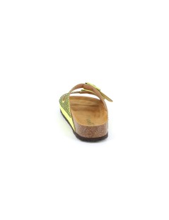 Grunland Ciabatta Biosoft Birk 2 Fibbie Strass Lime