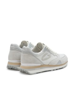 Guardiani Sneakers Fondo Cassetta Dettagli Camoscio Logo G Bianco