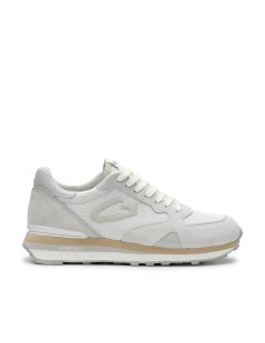 Guardiani Sneakers Fondo Cassetta Dettagli Camoscio Logo G Bianco