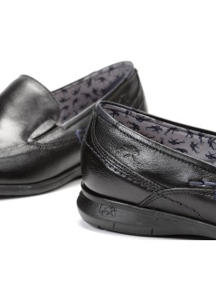 Fluchos Mocassino Soft Casual Vaschetta Sottile Nero Blu