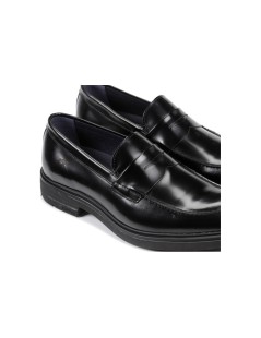 Fluchos Mocassino College Spazzolato Fondo Gomma Nero