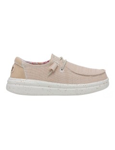 Hey Dude Donna Wendy Platform Alto Glitterato Cipria
