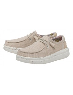 Hey Dude Donna Wendy Platform Alto Glitterato Cipria