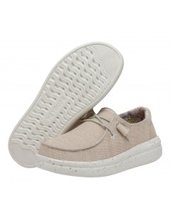 Hey Dude Donna Wendy Platform Alto Glitterato Cipria