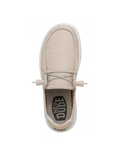 Hey Dude Donna Wendy Platform Alto Glitterato Cipria