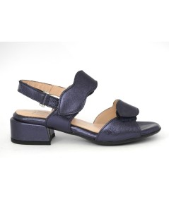 Confort Sandalo Comfort Triplo Velcro Laminato Blu