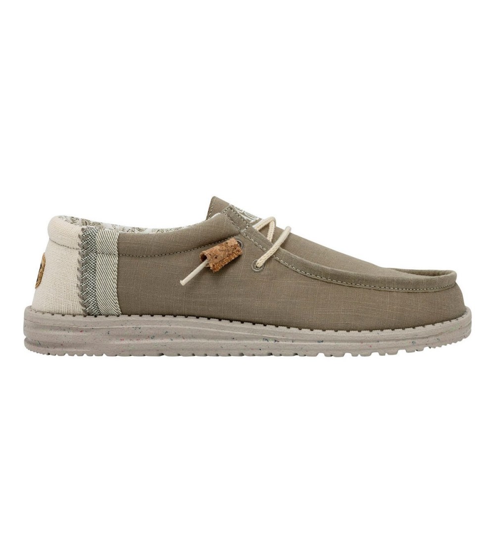 Hey Dude Uomo Wally Vaschetta Elastici Tessuto Militare