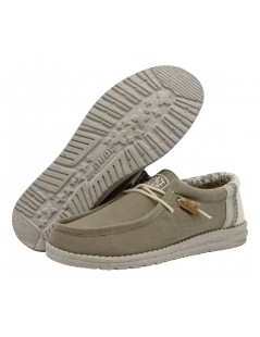 Hey Dude Uomo Wally Vaschetta Elastici Tessuto Militare