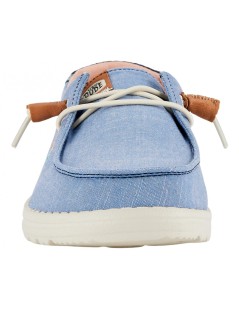 Hey Dude Donna Wendy Platform Bassa Elastici Celeste