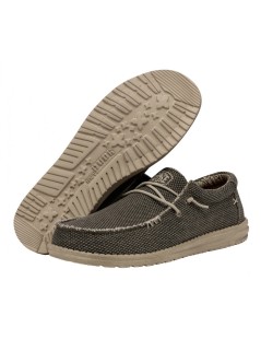 Hey Dude Uomo Wally Vaschetta Elastici Tessuto Militare
