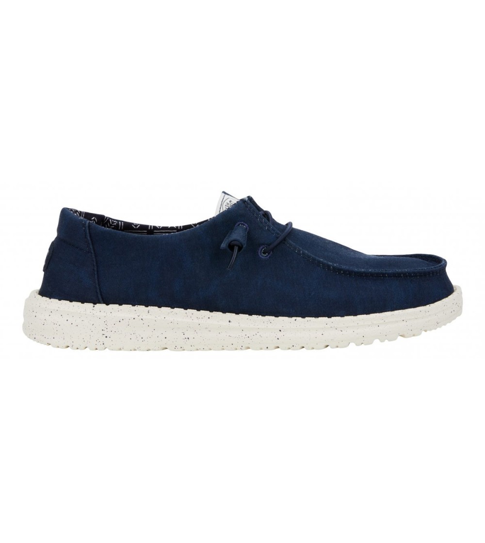 Hey Dude Donna Wendy Platform Bassa Elastici Navy