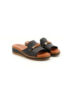 Susimoda Ciabatta Monofascia Accessorio Corda Nodo Nappa Nero