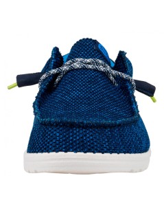 Hey Dude Uomo Wally Vaschetta Elastici Tessuto Blu