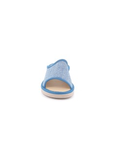 Grunland Ciabatta Monofascia Sottopiede Pelle Tessuto Jeans