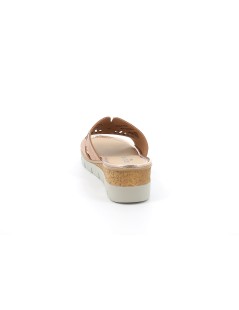 Grunland Ciabatta Media Sottopelle Monofascia Laserata Cipria