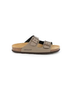 Grunland Ciabatta Donna Arizona Birk Zeppa Bassa Tortora
