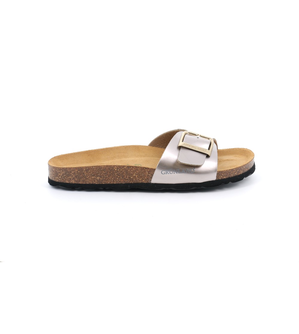 Grunland Ciabattina BioSoft Birk Monofascia Laminato Bronzo