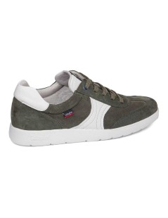 Callaghan AMANCI Sneakers Bassa Traforata Cuciture Kaki Bianco