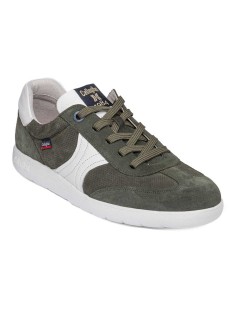 Callaghan AMANCI Sneakers Bassa Traforata Cuciture Kaki Bianco