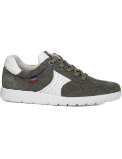 Callaghan AMANCI Sneakers Bassa Traforata Cuciture Kaki Bianco