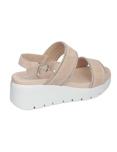 Callaghan BERA Sandalo Zeppa Media 2 Fasce Glitter Rosa