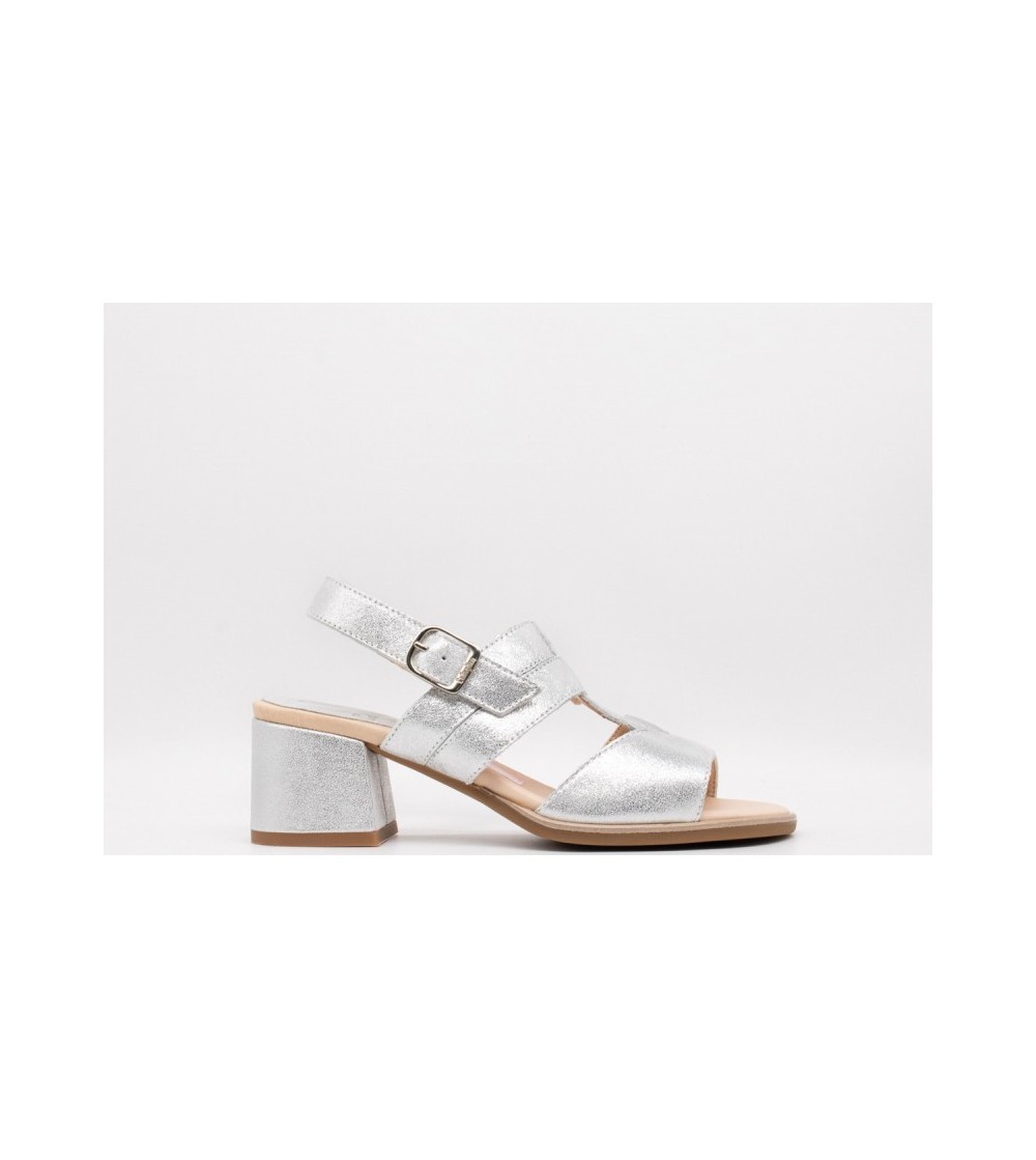 Callaghan Sandalo Tacco Doppia Fascia T Braccialetto Argento