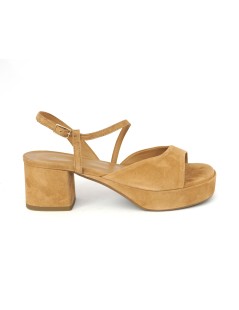 Gianmarco Sorelli Nada Sandalo Platform Trasversale Camoscio Legno