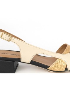 Gianmarco Sorelli Musa Sandalo Fascia Braccialetto Beige Oro