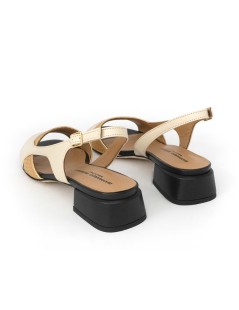 Gianmarco Sorelli Musa Sandalo Fascia Braccialetto Beige Oro