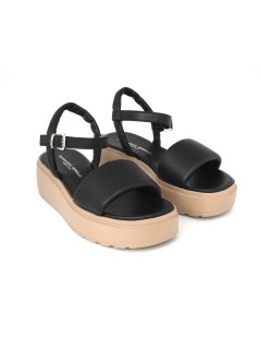 Gianmarco Sorelli Fly Sandalo Platform Braccialetto Nappa Nero