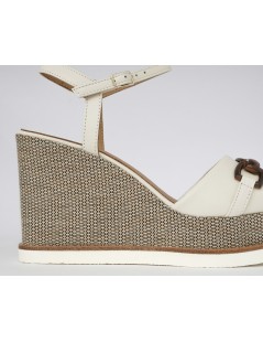 Gianmarco Sorelli Vale Sandalo Zeppa Braccialetto Accessorio Latte