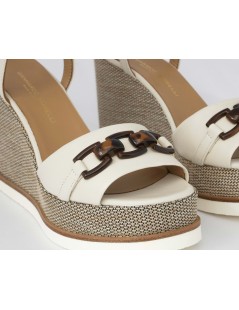 Gianmarco Sorelli Vale Sandalo Zeppa Braccialetto Accessorio Latte