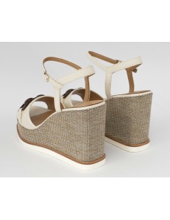 Gianmarco Sorelli Vale Sandalo Zeppa Braccialetto Accessorio Latte