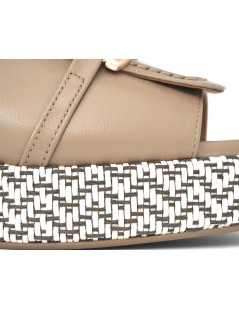 Gianmarco Sorelli Livia Mule Plateau Fascia Accessorio Castoro