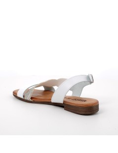 IGI &Co Sandalo Fascia Braccialetto Fascia Trasversale Strass Bianco