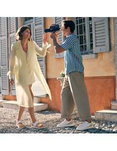 IGI &Co Sandalo Multicolor 3 Velcro Finta Fibbia Pelle Bianco Oro