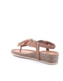 IGI &Co Sandalo Infradito Tallone Elastico Collo Gioielli Bronzo