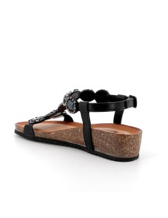 IGI &Co Sandalo Fascia Collo Gioielli Braccialetto Fibbia Nero