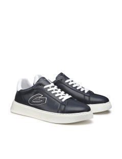 Guardiani Sneakers Uomo New Era Cassetta Logo Pelle Blu