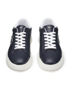 Guardiani Sneakers Uomo New Era Cassetta Logo Pelle Blu