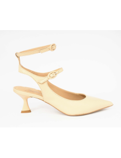 Kenneth Cole Slingback Punta Doppio Braccialetto Nude