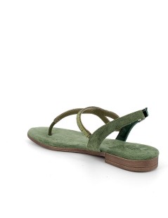 IGI &Co Sandalo Basso Infradito Fascettine Strass Fibbia Salvia