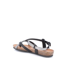 IGI &Co Sandalo Infralluce Fasce Specchio Incrocio Fibbia Acciaio