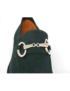 Wexford Mocassino Uomo College Morsetto Nabuk Verde Abete